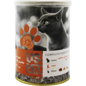 کنسرو گربه یو اس پت طعم مرغ 400 گرم